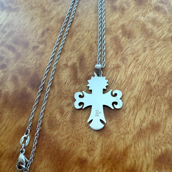 James Avery La Primavera Cross Pendant & Necklace - Picture 3 of 4